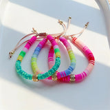 Boho Summer Heishi Disc Beads Bracelet Jewelry For Women Y2k Accessories