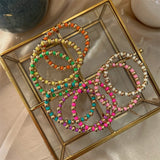 Boho Heishi Disc Beads Bracelet Y2k Jewelry for Women