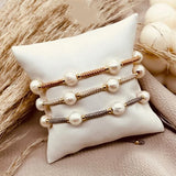 KKBEAD Pearl Bracelet Vintage Jewelry Braided Freshwater Pearls