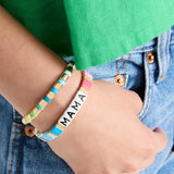 Enamel Tile Beads Bracelets Set Mother's Jewelry Boho Colorful Pulseras