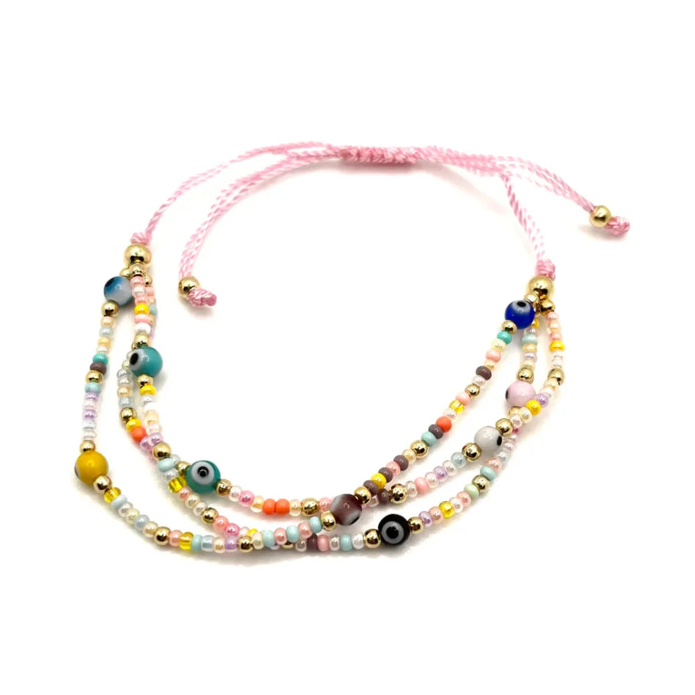 KKBEAD Evil Eye Bracelets Boho Colorful Y2k Jewelry Accessories