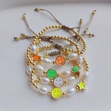 KKBEAD Freshwater Pearls Bracelets Y2k Accessories Plated Beads Bracelet