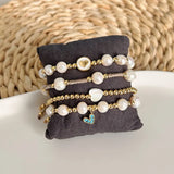Heart Charm Bracelet Natural Pearl Bracelets for Women