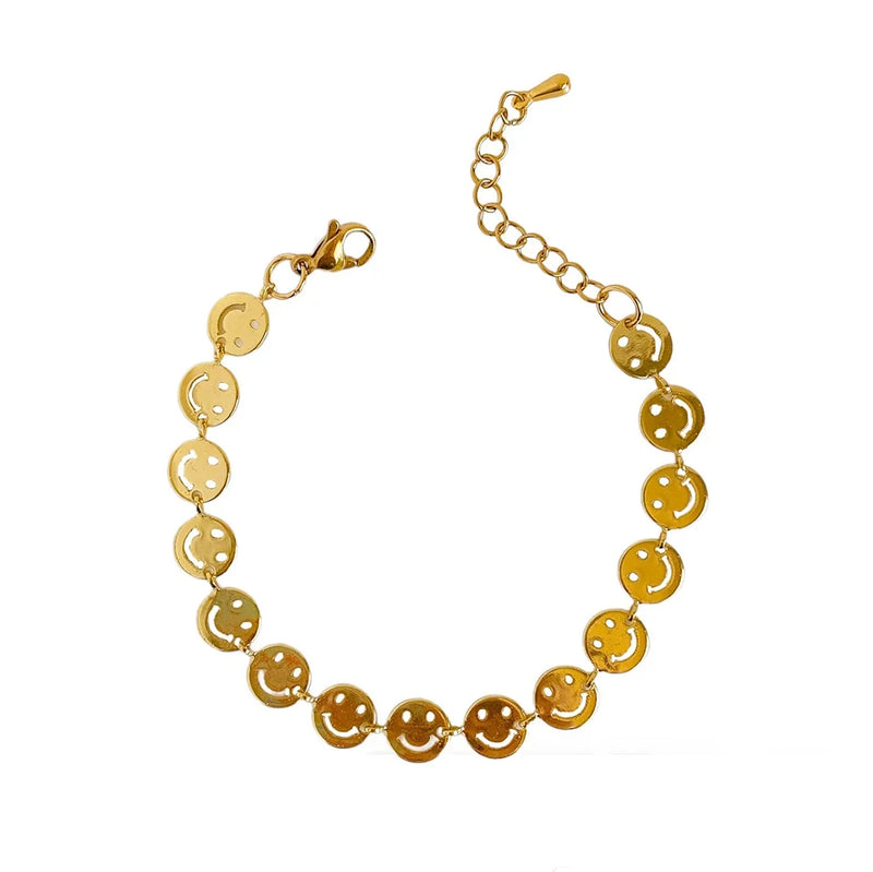 Copper Plated Chain Bracelet Women Jewelry Pulseras Femme