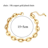 KKBEAD Pig Nose Chain Bracelet for Women