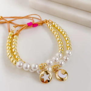 Moon Star Charm Bracelet Women Jewelry Accessories