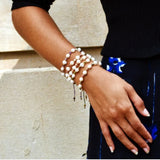 Freshwater Pearl Crystal Friendship Bracelet for Women