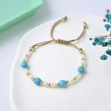 Freshwater Pearls Turquoise Bracelet Set for Women