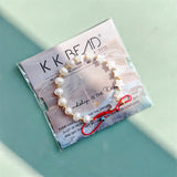 KKBEAD Natural Shell Star Bracelets Valentines Freshwater Pearl Brac