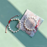 KKBEAD Natural Shell Star Bracelets Valentines Freshwater Pearl Brac