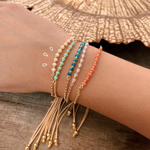 KKBEAD Crystal Beaded Bracelet Friendship Boho Jewelry