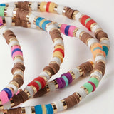 Colorful Heishi Disc Beads Bracelet for Women Y2k Jewelry