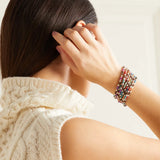 Colorful Heishi Disc Beads Bracelet for Women Y2k Jewelry