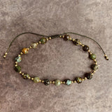 5mm Turquoise Bead Bracelet Vintage Style for Women Men