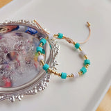 KKBEAD Smile Face Charm Bracelet for Women Girl Gift Polymer Clay Disc Beads