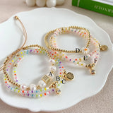 Colorful Beaded Stretch Bracelet for Women - Boho Style Jewelry Gift