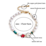 KKBEAD Stone Star Charm Bracelets for Girl Natural Freshwater Pearl Bracelet