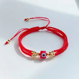 Multicolor Seed Beads Evil Eye Bracelet for Women