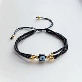 Multicolor Seed Beads Evil Eye Bracelet for Women