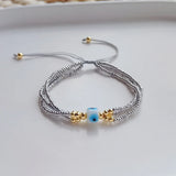 Multicolor Seed Beads Evil Eye Bracelet for Women