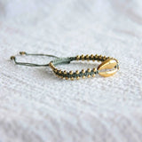 KKBEAD Vintage Braided Bracelets Shell Bracelet Pulseras