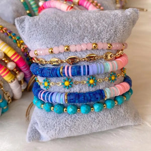 Y2k Polymer Clay Bracelet Set for Women - Christmas Gift Jewelry