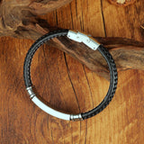 Personalized Retro Titanium Stainless Steel Braided Bracelet