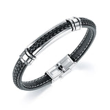 Personalized Retro Titanium Stainless Steel Braided Bracelet
