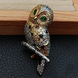 KKGEM Owl Brooch Pin - Bird CZ Brooch for sweater