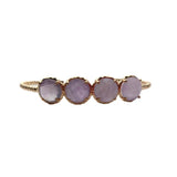 KKGEM 12mm Light Purple Amethyst Bangle Bracelet