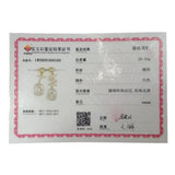 KKGEM Keshi Pearl Rectangle Biwa Pearl Dangle Earrings