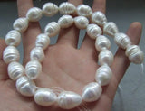 KKGEMS 1 PC Natural Rice Freshwater Cultured Pearl 12x15mm DIY Jewelry Making