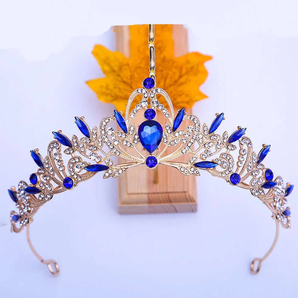 Vintage Rhinestones Crystal Tiaras Bridal Headpiece