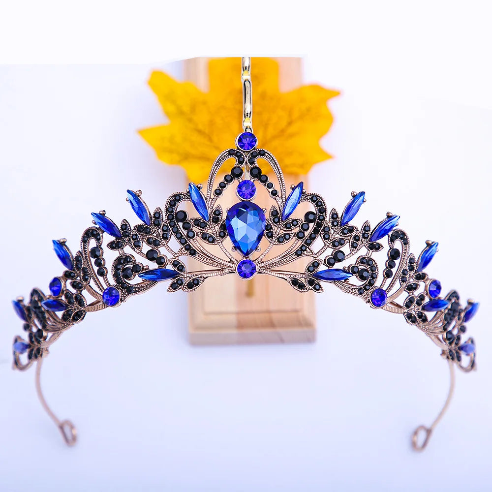 Vintage Rhinestones Crystal Tiaras Bridal Headpiece