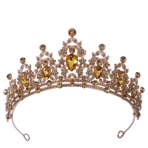 18 Colors Princess Crystal Tiaras Crowns Headband Kid Girls Love Bridal Prom Cro