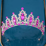 18 Colors Princess Crystal Tiaras Crowns Headband Kid Girls Love Bridal Prom Cro