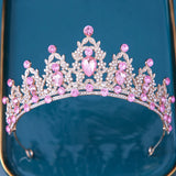 18 Colors Princess Crystal Tiaras Crowns Headband Kid Girls Love Bridal Prom Cro