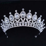 Baroque Rhinestone Beaded Headband Tiara Bride Crown Wedding Hair Ornaments