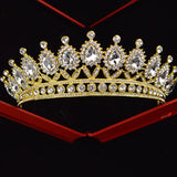 Baroque Rhinestone Beaded Headband Tiara Bride Crown Wedding Hair Ornaments
