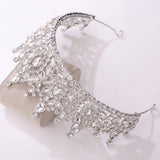 Baroque Queen Crystal Crown Bridal Tiara Wedding Hair Jewelry