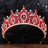 Baroque Queen Crystal Crown Bridal Tiara Wedding Hair Jewelry