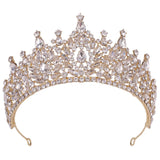 Baroque Queen Crystal Crown Bridal Tiara Wedding Hair Jewelry