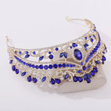 Baroque Crystal Crown Bride Tiara Wedding Princess Headpiece