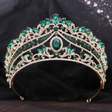 Baroque Crystal Crown Bride Tiara Wedding Princess Headpiece
