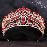 Baroque Crystal Crown Bride Tiara Wedding Princess Headpiece