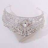 Baroque Crystal Crown Bride Tiara Wedding Princess Headpiece