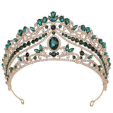 Baroque Crystal Crown Bride Tiara Wedding Princess Headpiece