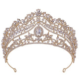 Baroque Crystal Crown Bride Tiara Wedding Princess Headpiece