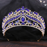 Baroque Crystal Crown Bride Tiara Wedding Princess Headpiece