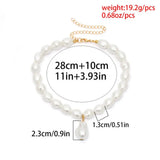 Baroque Irregular Simulated Pearl Choker Necklace for Women Girls